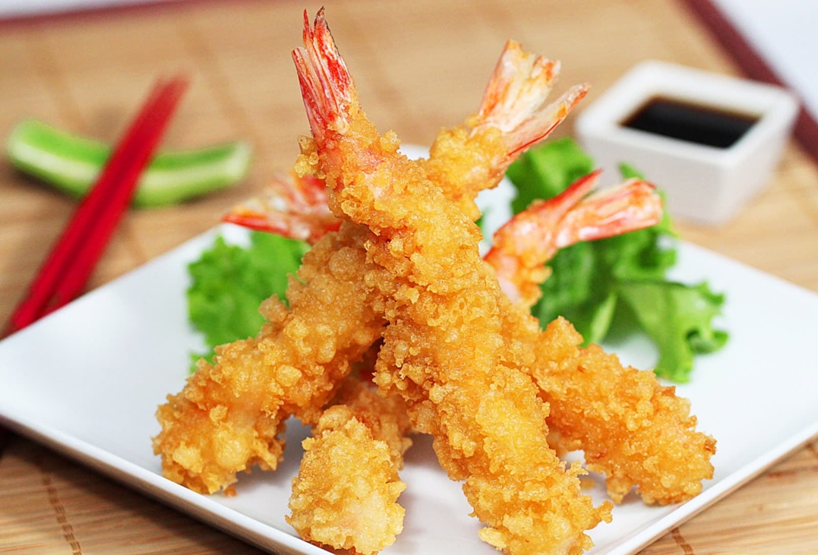Crispy shrimp tempura